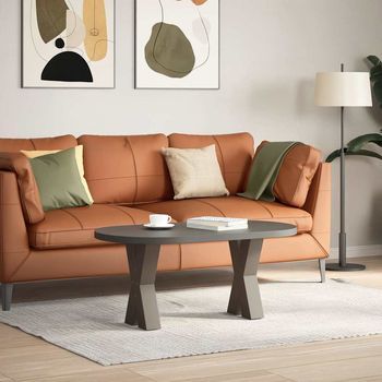 Patas De Mesa，pierna De Mesa Centro Forma X 2 Uds Acero Natural 38x(42-43) Cm