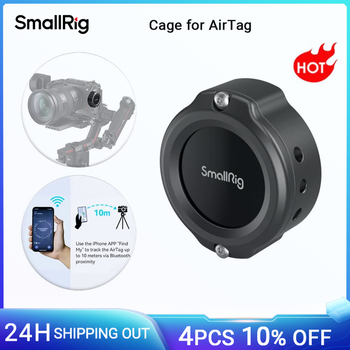 Jaula SmallRig para AirTag con ranura pasante de 18 mm con orificio roscado de 1/4 