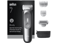 afeitadora corporal - braun bodygroomer series 7 bg7550 4 cabezales y peines de rasurado 2 accesorios afeita y recorta wetdry gris