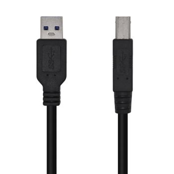 Aisens Cable USB 3.0 a USB-B Macho/Macho 2m Negro