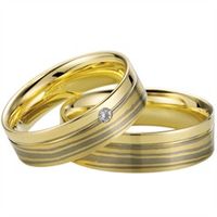 alianzas oro amarillo y blanco 6mm