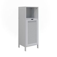 armario mediano liora 36 x 98 cm con cesto para la ropa vicco
