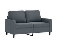 sofa de 2 plazas - sofa de salon - sofa moderno de terciopelo gris oscuro 120 cm