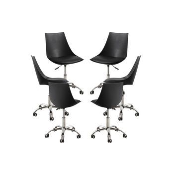 Pack 6 Sillas Blok Office - Negro