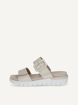 CAPRICE Mule, beige, made of Leather without heel, Size 41
