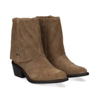 exe botines con tacon mujer - beige talla 39