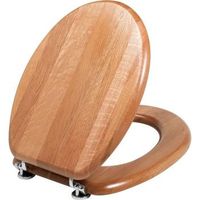 asiento de inodoro montreal - madera color roble - wirquin