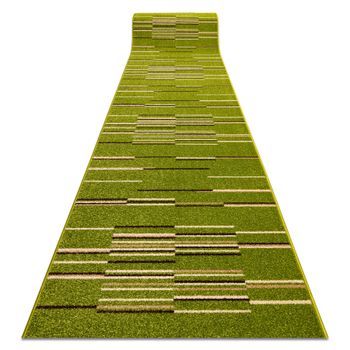 Alfombra De Pasillo Heat-set Fryz Neli Verde/color Lima 100 Cm 100x680 Cm