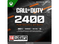 xbox series x s call of duty 2400 puntos juego no incluido codigo de descarga