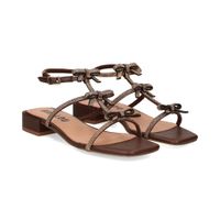 bibi lou sandalias con tacon mujer - marron talla 38