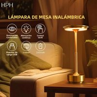 lampara de mesa decorativa hph inalambrica sencilla regulable decoracion de habitaciones lampara de mesa clasica retro recargable lampara de escritorio tactil