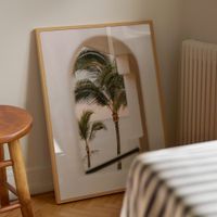 cuadro arco marco premium chapado en roble 30x40 cm