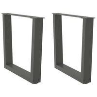 patas para mesa de centro en forma de v 2 unidades antracita 60 x 42-433 cm acero vidaxl