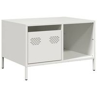mesa de centro 685x50x435 cm acero laminado en frio - blanco