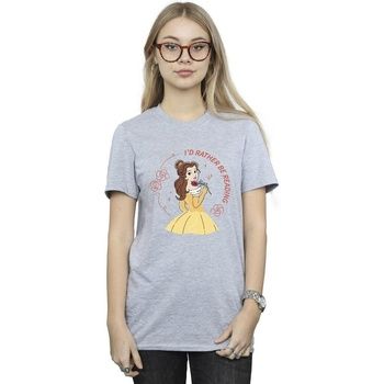 Disney Camiseta Beauty And The Beast I'd Rather Be Reading para mujer