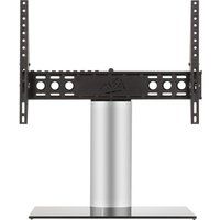 avf b602bs 550 mm tv stand with bracket - black  silver black