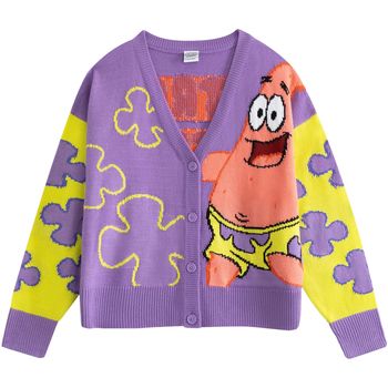 Spongebob Squarepants Chaqueta de punto NS9687 para mujer