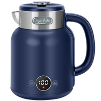 taylor swoden sara - hervidor de agua retro de toque frio doble pared de acero inoxidable 2200w 17l ajuste de temperatura pantalla led con temperatura en tiempo real mantener caliente 1 hora