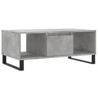 mesa de cafe  mesa de centro madera contrachapada gris hormigon 90x50x365 cm