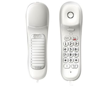 BT Duet 210 Corded Phone, White