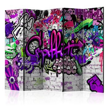 Biombo - Purple Graffiti [room Dividers]