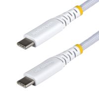 cable usb-c startechcom 2m trenzado 60w pd 3a blanco
