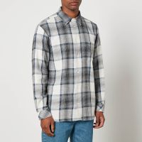 samsoe samsoe damon cotton-blend shirt - l