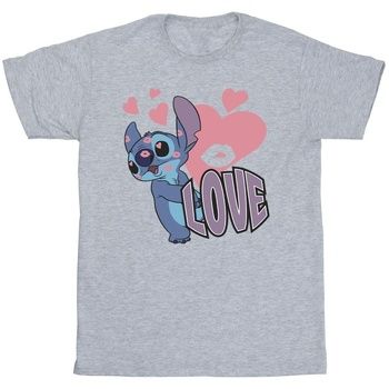 Disney Camiseta Love Hearts para hombre