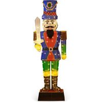 cascanueces navidad grandes 184cm costway soldado cascanueces iluminado con espada