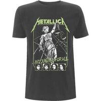 metallica camiseta manga larga justice para mujer
