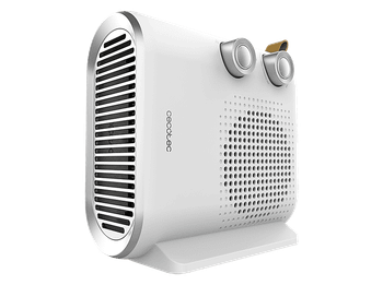 Calefactor portátil - Cecotec ReadyWarm 2050 Max Dual White, 2000W, 2 niveles potencia, 3 modos funcionamiento, 20m2, Termostato regulable, Blanco