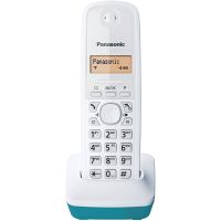 panasonic kx-tg1611 telefono inalambrico blancoturquesa