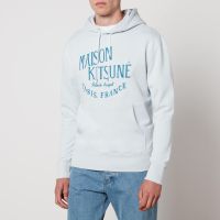 maison kitsune palais royal cotton-jersey hoodie - s
