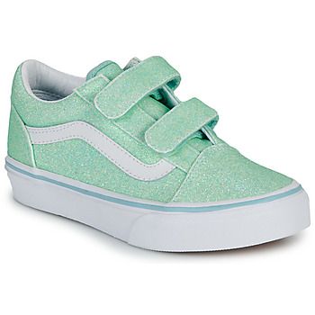 Vans Zapatillas UY Old Skool V GLITTER PASTEL BLUE para niña