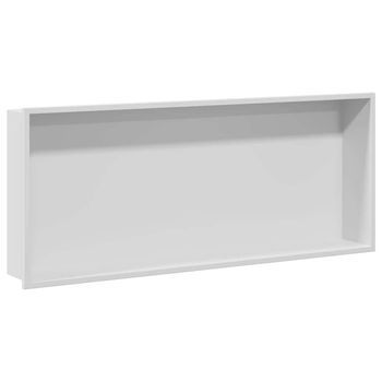 Nichos De Ducha Blanco 75 X 30 X 9,5 Cm Acero Inoxidable Vidaxl