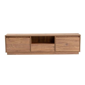 Mueble de tv con 3 puertas l160 cm - efecto