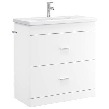 Juego De Muebles De Baño Blanco 81 X 40 X 84,5 Cm Vidaxl