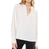 tommy hilfiger blusa soft viscose v-neck para mujer