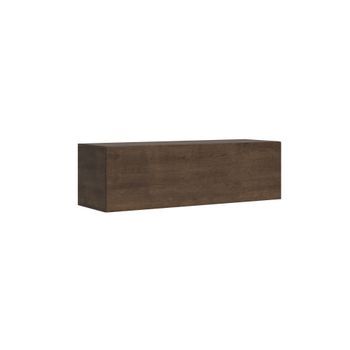 Mueble De Tv De Pared Abatible Con Paso De Cables An.133,6 Al.40 Pr.39,2 Nogal