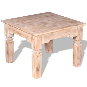Mesa De Centro De Madera De Acacia 60x60x45 Cm Vidaxl