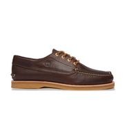 timberland para hombre tb0a5nj1w011 nauticos crafted marron 415 w piel plano cordones clasico