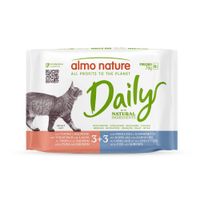 almo nature daily menu 24 x 70 g - pack ahorro - pack mixto iii 2 variedades atun y salmon bacalao y gambas