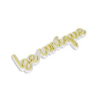 iluminacion led decorativa de plastico be unique amarillo 49x17x2 cm