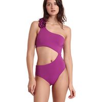 admas banador traje de bano asimetrico 1 pieza beach style para mujer