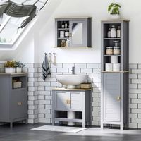 conjunto 1 columna de bano1 mueble para debajo del lavabo-kleankin
