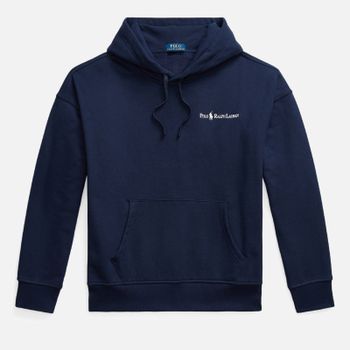 Polo Ralph Lauren Script Logo Cotton-Jersey Hoodie - L