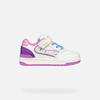 GEOX Washiba Niña Blanco/violeta Oscuro