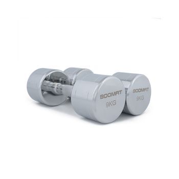 Mancuernas Cromadas 9kg (par) - Boomfit