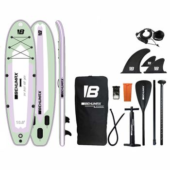 BEHUMAX - Tabla de Paddle Surf hinchable Be Wave Life 10.8 con tecnología Dropstitch y doble capa PVC para principiantes y avanzados
