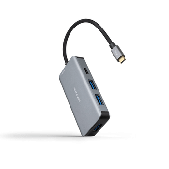 Nanocable Hub USB-C 3xUSB3.0+USB-C+USB-C PD 15cm